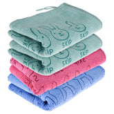 Kuber Industries Hand Towel | Reusable Face Cleaning Towel | Baby Napkin | Hand-Face Towel with Ultra Soft-Super Absorbent Capability | Baby Towel | Skip Print | 30x40 cm | Pack of 4 | Multicolor